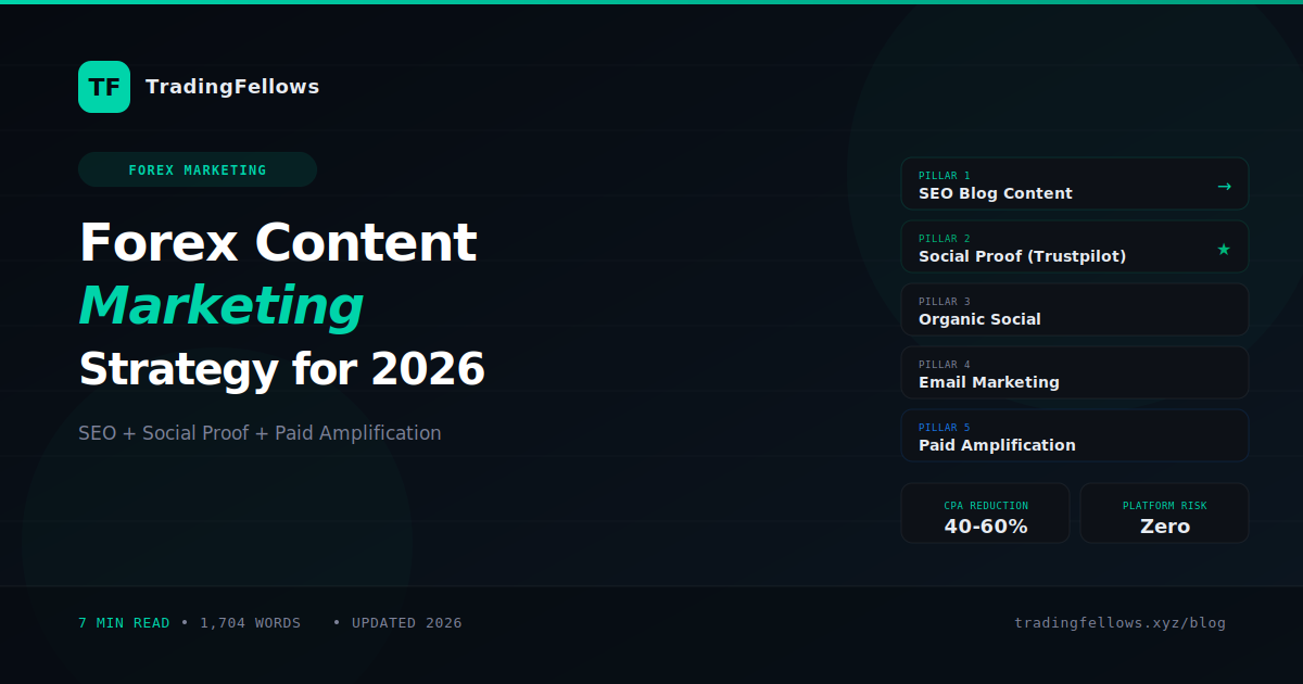 Forex Content Marketing: The Complete Strategy for Brokers and Prop Firms in 2026