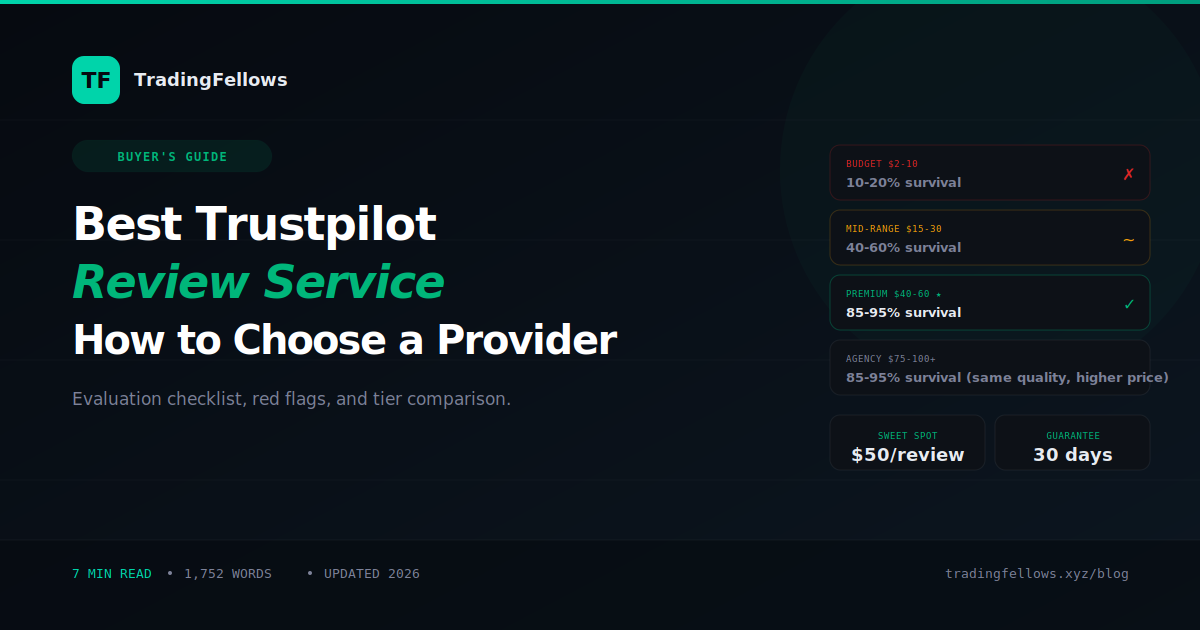 Best Trustpilot Review Service 2026 | How to Choose a Provider That Delivers